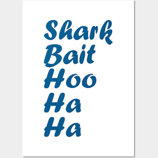 Shark Bait Hoo Ha Ha Inspired Silhouette Posters and Art